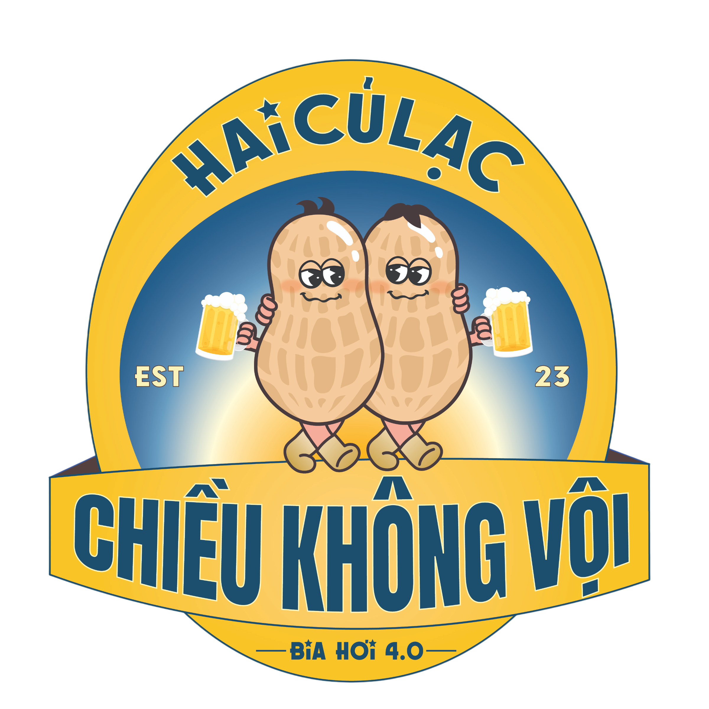 2. HAI CỦ LẠC – CHIỀU KHÔNG VỘI (Bia hơi – Light Lager – 4.0% – IBU 14) Logo