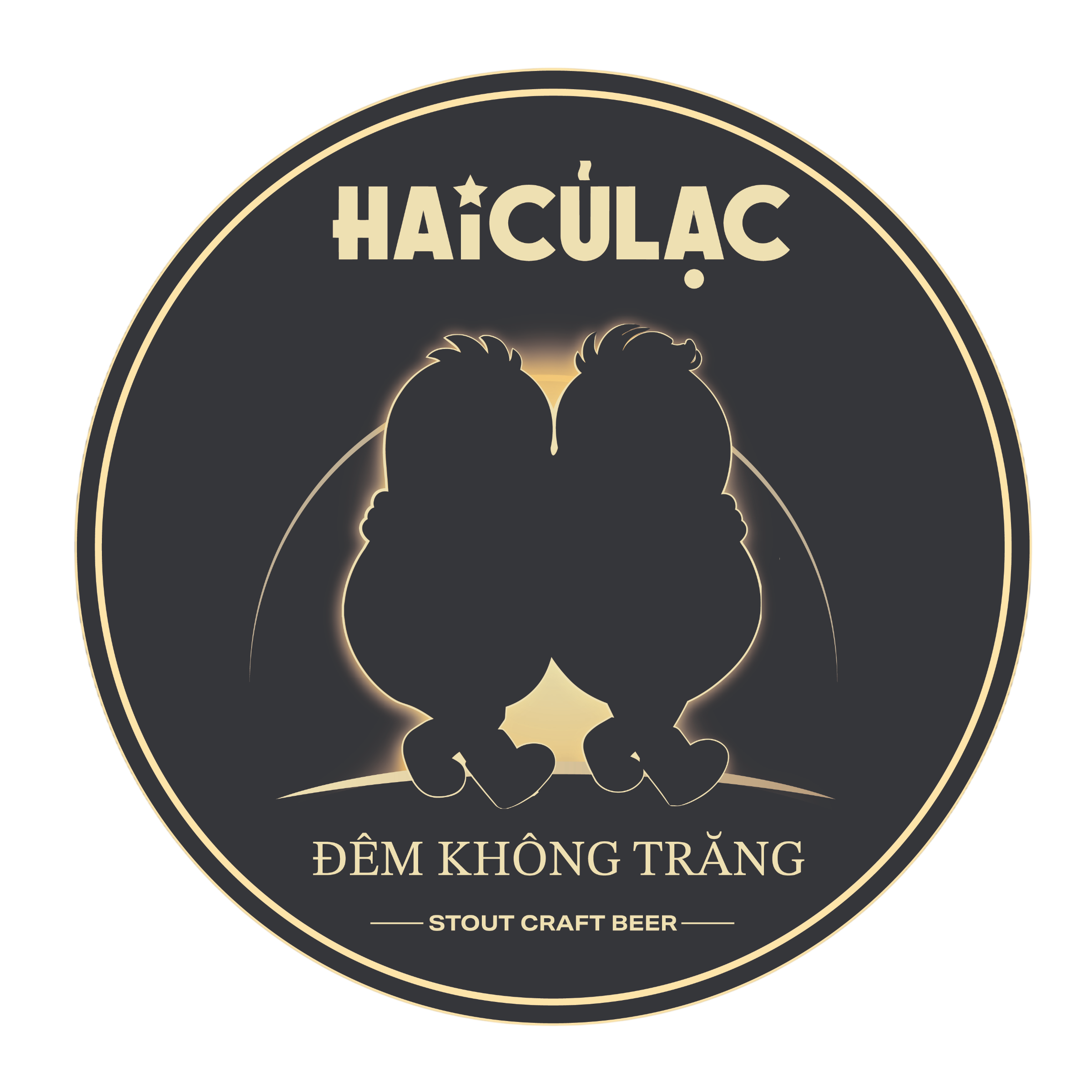 8. HAI CỦ LẠC – ĐÊM KHÔNG TRĂNG (Stout vị cà phê – 8.8% – IBU 35) Logo